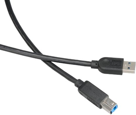 Akasa USB 3.0 Kabel (Type A an B Stecker) 1,5m schwarz von Akasa