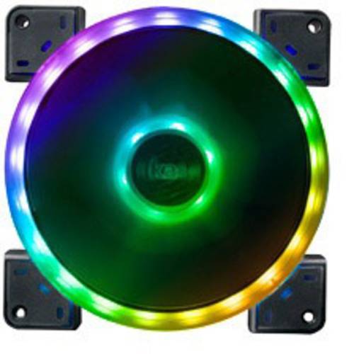 Akasa Vegas TL PC-Gehäuse-Lüfter Schwarz, RGB (B x H x T) 140 x 140 x 25mm inkl. LED-Beleuchtung von Akasa