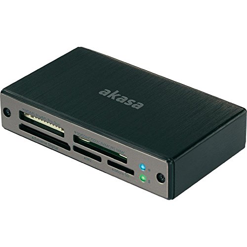 Akasa ak-cr-06bk Kartenleser – Kartenleser (CF, CF Typ II, Memory Stick (MS), microSDHC, microSDXC, MMC, MMC Mobile, MS Micro (M2), MS PRO, MS, USB 3.0) von Akasa
