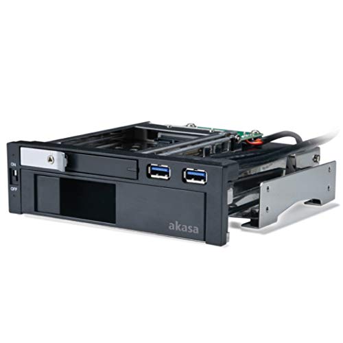 Akasa Lokstor M51 Montagerahmen für HDD/SSD-Festplatten inkl. 2X USB 3.0 von Akasa