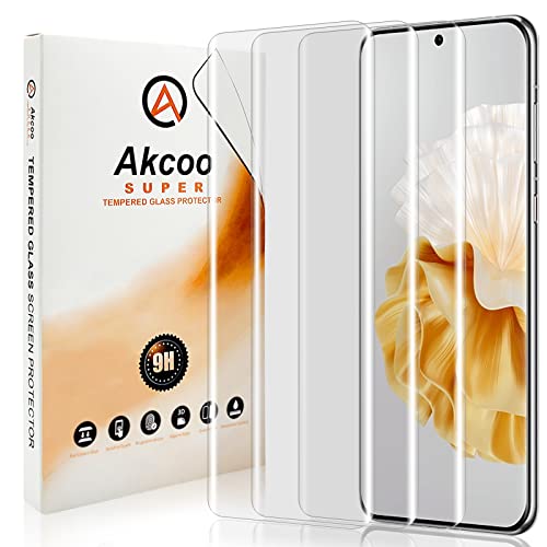 Akcoo [3 Pack] Huawei P60 Pro Screen Protector, full screen adhesive [Liquid Dispersion Tech] [Edge to edge coverage] Tempered Glass Shield for P60 Pro von Akcoo