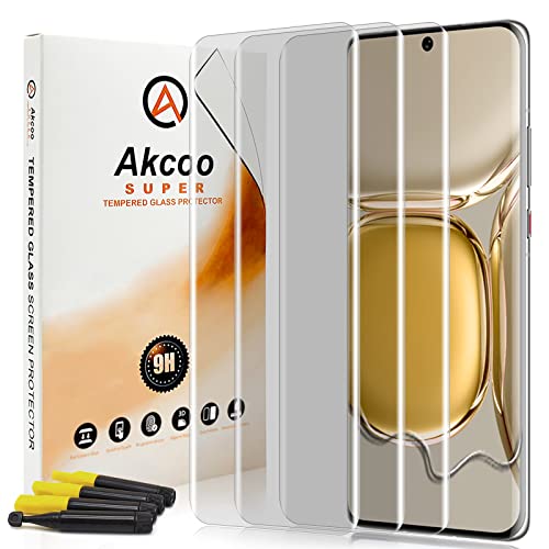 Akcoo 3 stück Schutzglas für Huawei P50 Pro,Kratzer reparieren,Fingerabdrucksensor Kompatible,Empfindliche Berührung,Unsichtbarer Rundumschutz Akcoo 3 stück Schutzglas für Huawei P50 Pro,Kratzer reparieren,Fingerabdrucksensor Kompatible,Empfindliche Berührung,Unsichtbarer Rundumschutz von Akcoo