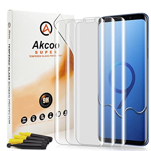 Akcoo 3 stück schutzfolie für Galaxy S9 Plus,Kratzer reparieren,UV Flüssige Dispersionstechnologie,Sensible Touch Panzer Schutz Glas für Samsung Galaxy S9 Plus Akcoo 3 stück schutzfolie für Galaxy S9 Plus,Kratzer reparieren,UV Flüssige Dispersionstechnologie,Sensible Touch Panzer Schutz Glas für Samsung Galaxy S9 Plus von Akcoo