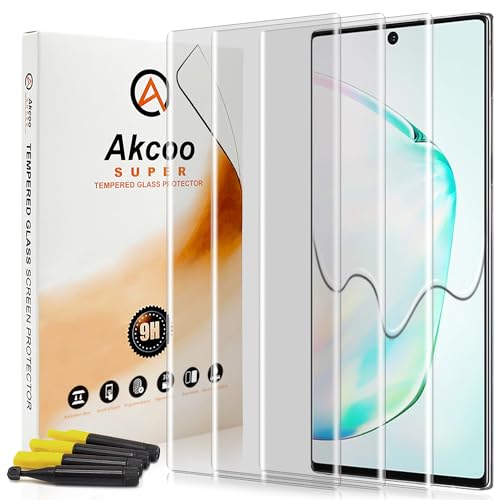 Akcoo Panzer Schutz Glas für Galaxy Note 10 Plus -3 Stück,Kratzer reparieren,Fingerabdruck-ID und S-Pen kompatibel,Empfindliche Berührung Akcoo Panzer Schutz Glas für Galaxy Note 10 Plus -3 Stück,Kratzer reparieren,Fingerabdruck-ID und S-Pen kompatibel,Empfindliche Berührung von Akcoo