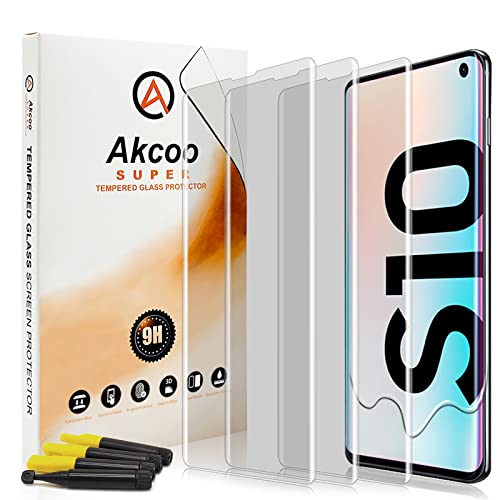 Akcoo Panzer Schutz Glas für Galaxy S10,LOCA Technologie,Unsichtbarer Vollbildschutz,Fingerabdruck-ID kompatibel,Sensible Berührung - 3 Stück Akcoo Panzer Schutz Glas für Galaxy S10,LOCA Technologie,Unsichtbarer Vollbildschutz,Fingerabdruck-ID kompatibel,Sensible Berührung - 3 Stück von Akcoo
