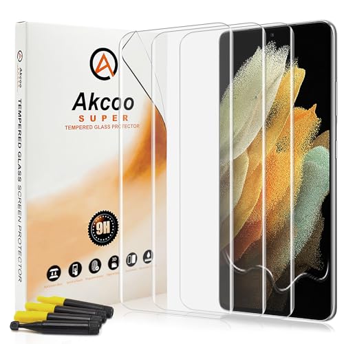 Akcoo Panzer Schutz Glas für Galaxy S21 Ultra -3 Stück,Kratzer Reparieren,Rand zu Rand Vollabdeckung,Sensible Berührung,Hüllen Freundlich,Fingerabdruck-ID Kompatibel Akcoo Panzer Schutz Glas für Galaxy S21 Ultra -3 Stück,Kratzer Reparieren,Rand zu Rand Vollabdeckung,Sensible Berührung,Hüllen Freundlich,Fingerabdruck-ID Kompatibel von Akcoo