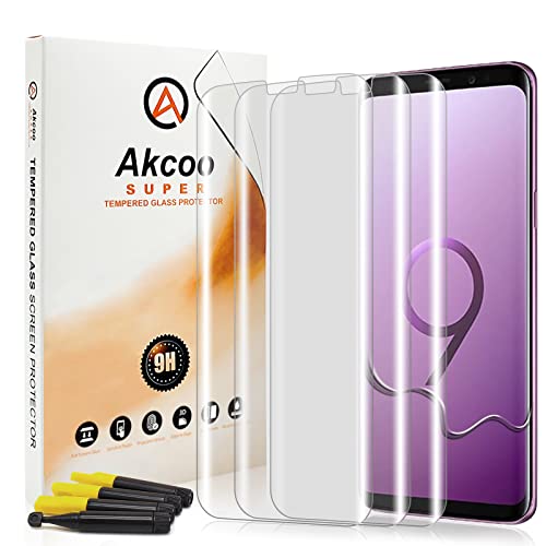 Akcoo Panzer Schutz Glas für Galaxy S9-3 Stück,Kratzer reparieren,Rand zu Rand Vollabdeckung,Sensible Berührung,Hüllen freundlich Akcoo Panzer Schutz Glas für Galaxy S9-3 Stück,Kratzer reparieren,Rand zu Rand Vollabdeckung,Sensible Berührung,Hüllen freundlich von Akcoo