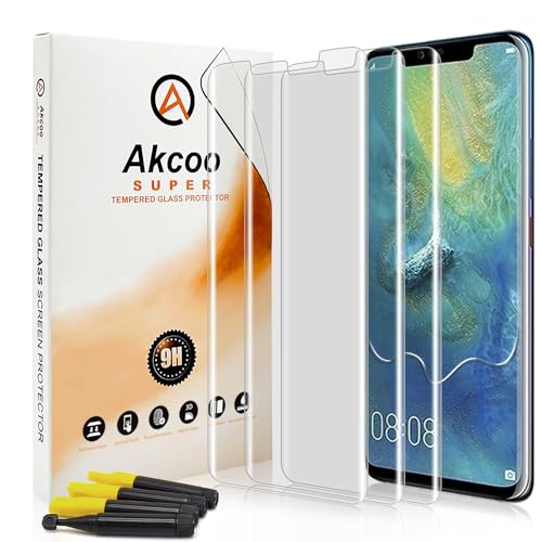 Akcoo Panzer Schutz Glas für Mate 20 Pro -3 Stück,Kratzer Reparieren,Rand zu Rand Vollabdeckung,Sensible Berührung,Hüllen Freundlich,Fingerabdruck-ID Kompatibel Akcoo Panzer Schutz Glas für Mate 20 Pro -3 Stück,Kratzer Reparieren,Rand zu Rand Vollabdeckung,Sensible Berührung,Hüllen Freundlich,Fingerabdruck-ID Kompatibel von Akcoo