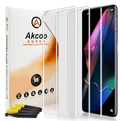 Akcoo Panzer Schutz Glas für OPPO Find X3 Pro -3 Stück,Kratzer Reparieren,Rand zu Rand Vollabdeckung,Sensible Berührung,Hüllen Freundlich,Fingerabdruck-ID Kompatibel Akcoo Panzer Schutz Glas für OPPO Find X3 Pro -3 Stück,Kratzer Reparieren,Rand zu Rand Vollabdeckung,Sensible Berührung,Hüllen Freundlich,Fingerabdruck-ID Kompatibel von Akcoo