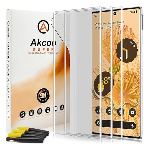 Akcoo Panzer Schutz Glas für Pixel 6 Pro -3 Stück,Kratzer Reparieren,Fingerabdruck-ID Kompatibel,Empfindliche Berührung,Unsichtbarer Rundumschutz Akcoo Panzer Schutz Glas für Pixel 6 Pro -3 Stück,Kratzer Reparieren,Fingerabdruck-ID Kompatibel,Empfindliche Berührung,Unsichtbarer Rundumschutz von Akcoo