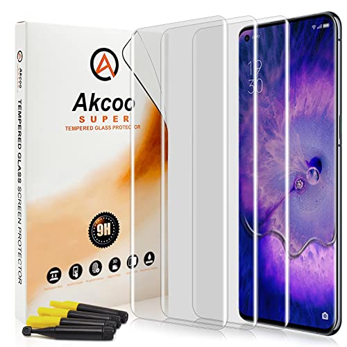 Akcoo Schutzglas für OPPO Find X5 Pro,Panzer Schuz Glas - 3 Stück,9H Härte kratzfest,Fingerabdruck-ID Kompatibel,Empfindliche Berührung,Unsichtbarer Rundumschutz Akcoo Schutzglas für OPPO Find X5 Pro,Panzer Schuz Glas - 3 Stück,9H Härte kratzfest,Fingerabdruck-ID Kompatibel,Empfindliche Berührung,Unsichtbarer Rundumschutz von Akcoo