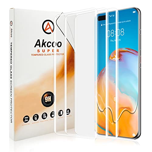 Akcoo Schutzglas für P40 Pro,Panzer Schuz Glas - 3 Stück,9H Härte kratzfest,Fingerabdruck-ID Kompatibel,Empfindliche Berührung,Unsichtbarer Rundumschutz Akcoo Schutzglas für P40 Pro,Panzer Schuz Glas - 3 Stück,9H Härte kratzfest,Fingerabdruck-ID Kompatibel,Empfindliche Berührung,Unsichtbarer Rundumschutz von Akcoo