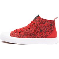 Akedo x Jaws Deep Sea Doodle Red Signature High Top - UK5 / EU38 von Akedo