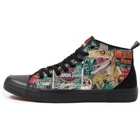 Akedo x Jurassic Park Raptor Kids' All Black Signature High Top - UK Kids 10 / EU28 von Akedo