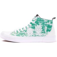 Akedo x Rick & Morty Heads White Signature High Top - UK11 / EU46 von Akedo