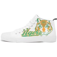 Akedo x Stranger Things Hawkins Tigers White Signature High Top - UK 7 / EU 40.5 / US Men's 7.5 / US Women's 9 von Akedo