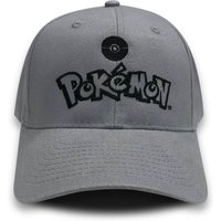 Pokemon Logo Embroidered Cap - Grey von Akedo