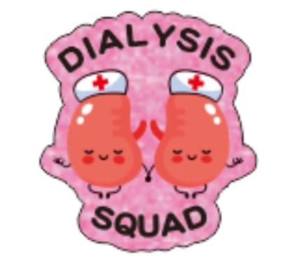 Dialysis Squad Nieren-Abzeichen-Spule, einziehbares Zubehör für Arbeit, Urin, gute Hände, Urologie, Krankenschwester, Krankenpfleger, Studenten, Ausweishalter, RN CNA, medizinischer Assistent von AkiliBIELY