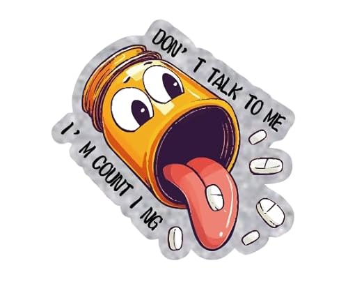 Funny Apotheken-Tech-Abzeichenspule, einziehbares Zubehör für die Arbeit, lustiger "Chill Pill Don't Talk to Me I'm Counting", Krankenschwestern, Ausweishalter mit Krokodilklemme, CNA RN Ausweis-Clip Funny Apotheken-Tech-Abzeichenspule, einziehbares Zubehör für die Arbeit, lustiger "Chill Pill Don't Talk to Me I'm Counting", Krankenschwestern, Ausweishalter mit Krokodilklemme, CNA RN Ausweis-Clip von AkiliBIELY