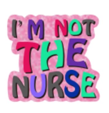 Funny I'm Not The Nurse Badge Reel Retractable Accessories for RN CNA Nursing Student Pink Fun Badge Holder Clip for Medical ID Card Funny I'm Not The Nurse Badge Reel Retractable Accessories for RN CNA Nursing Student Pink Fun Badge Holder Clip for Medical ID Card von AkiliBIELY