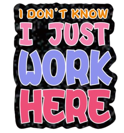 Lustiges Krankenschwester-Abzeichen-Zubehör mit Krokodilklemme, schwarz, Sozialarbeiter I Just Work Here RN LPN CNA Student Nurse Badge Holder Retractable for Medical Badge Clip for ID Card von AkiliBIELY