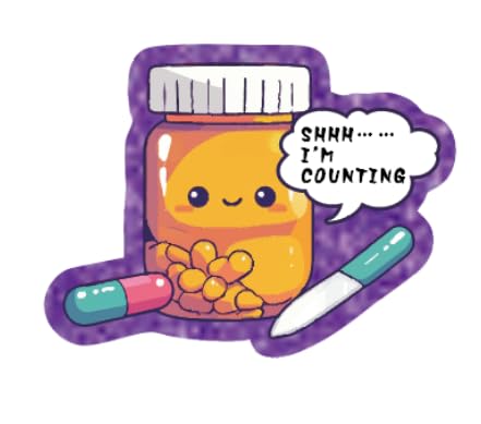 Pharmacy Tech Ausweishalter mit Krokodilklemme, einziehbares Zubehör für Arbeit, I'm Counting Chill Pill Nursing Student, lustiger Ausweishalter mit Krokodilklemme, medizinischer Assistent, CNA RN Pharmacy Tech Ausweishalter mit Krokodilklemme, einziehbares Zubehör für Arbeit, I'm Counting Chill Pill Nursing Student, lustiger Ausweishalter mit Krokodilklemme, medizinischer Assistent, CNA RN von AkiliBIELY