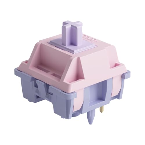 Akko Silent Switch für Mechanische Tastatur, Linear Switches, 5 Pin 50gf, 17mm Feder, MX Tastenschalter für DIY Gaming Kit, Ton Verringern, für Eine Ruhige Arbeitsumgebung (45 Pcs, Fairy) von Akko