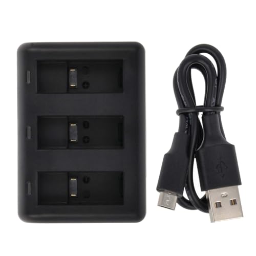 3-Fach Akku Ladestation für GoPro Hero 5, Hero 6, Hero 7, Hero 8 - AABAT-001 - schwarz 3-Fach Akku Ladestation für GoPro Hero 5, Hero 6, Hero 7, Hero 8 - AABAT-001 - schwarz von Akku-King