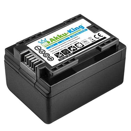 Akku-King Akku kompatibel mit Canon BP-718 passt auch bei BP-708, BP-727 - Li-Ion 1800mAh - für LEGRIA HF M52, HF R36, HF R37, VIXIA HF M50, M506 von Akku-King