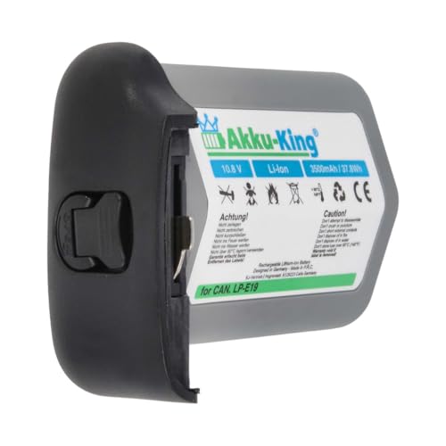 Akku-King Akku kompatibel mit Canon LP-E19 - Li-Ion 3500mAh - für Canon EOS-1D X Mark II R3 - aufladbar mit Original-Ladegerät LC-E19 Akku-King Akku kompatibel mit Canon LP-E19 - Li-Ion 3500mAh - für Canon EOS-1D X Mark II R3 - aufladbar mit Original-Ladegerät LC-E19 von Akku-King
