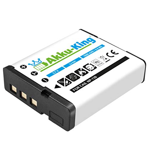 Akku-King Akku kompatibel mit Casio NP-130 - Li-Ion 1600mAh - für Exilim EX-H30, EX-H30BK, EX-ZR100, EX-ZR200, EX-ZR300, EX-ZR1000, Tryx Akku-King Akku kompatibel mit Casio NP-130 - Li-Ion 1600mAh - für Exilim EX-H30, EX-H30BK, EX-ZR100, EX-ZR200, EX-ZR300, EX-ZR1000, Tryx von Akku-King