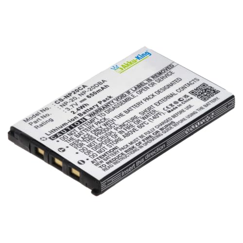 Akku-King Akku kompatibel mit Casio NP-20 NP20 NP-20DBA NP20DBA - Li-Ion 600mAh Akku-King Akku kompatibel mit Casio NP-20 NP20 NP-20DBA NP20DBA - Li-Ion 600mAh von Akku-King