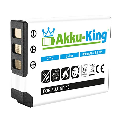 Akku-King Akku kompatibel mit Fuji NP-48 - Li-Ion 850mAh - für Fujifilm XQ1 XQ2 von Akku-King