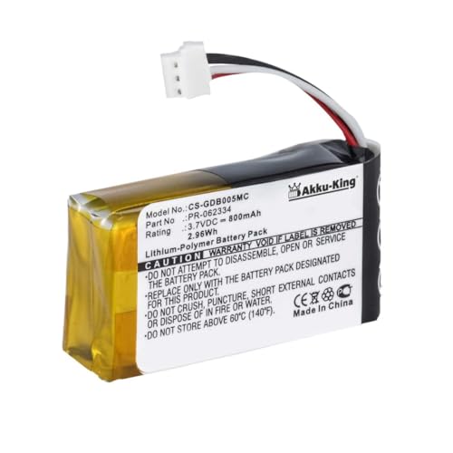 Akku-King Akku kompatibel mit GoPro PR-062334 - Li-Polymer 800mAh - für Hero +, Hero Plus, Hero HWBL1, CHDHA-301 von Akku-King