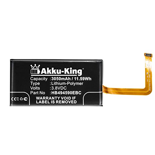 Akku-King Akku kompatibel mit Huawei HB494590EBC - Li-Polymer 3050mAh - für Honor 7, Ascend G620S, G628 von Akku-King
