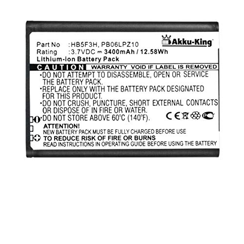 Akku-King Akku kompatibel mit Huawei Wireless Router E5775 - ersetzt HB5F3H, PB06LPZ10 - Li-Ion 3400mAh Akku-King Akku kompatibel mit Huawei Wireless Router E5775 - ersetzt HB5F3H, PB06LPZ10 - Li-Ion 3400mAh von Akku-King