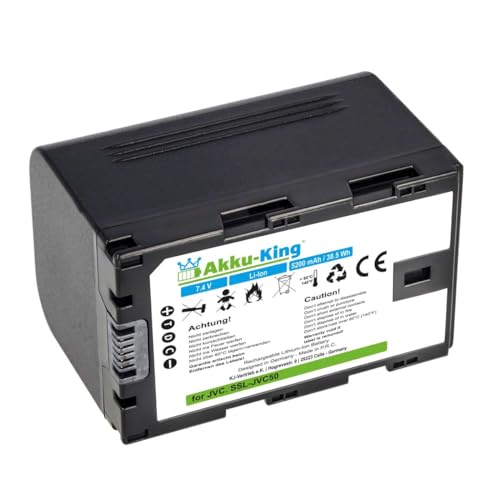 Akku-King Akku kompatibel mit JVC SSL-JVC50 - Li-Ion 5200mAh - für GY-HM200, GY-HM600, GY-HM650 von Akku-King