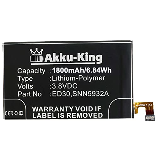 Akku-King Akku kompatibel mit Motorola ED30, SNN5932A - Li-Polymer 1800mAh - für Moto G T1028, T1028PP, XT1031, XT1032, XT1033, XT1036 von Akku-King