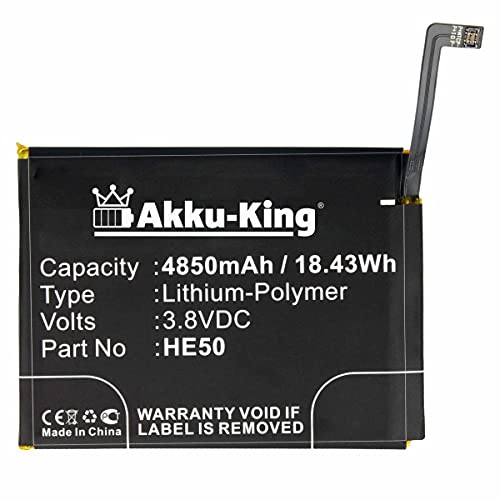Akku-King Akku kompatibel mit Motorola HE50, SNN5989A - Li-Polymer 4850mAh - für Motorola Moto E4 Plus von Akku-King