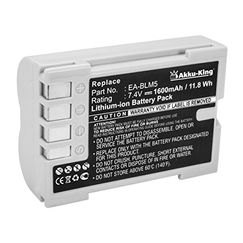 Akku-King Akku kompatibel mit Olympus BLM-5, EA-BLM5 - Li-Ion 1600mAh - für E-1, E-3, E-5, E-30, E-300, E-330, E-500, E-510, E-520 Akku-King Akku kompatibel mit Olympus BLM-5, EA-BLM5 - Li-Ion 1600mAh - für E-1, E-3, E-5, E-30, E-300, E-330, E-500, E-510, E-520 von Akku-King