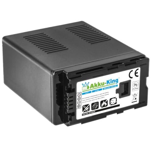 Akku-King Akku kompatibel mit Panasonic VW-VBG6, VW-VBG6GK, VW-VBG6-K, VW-VBG6PPK - Li-Ion 7800mAh - für AG-AC130, AG-HMC150, HDC-DX1, HDC-MDH1GK, HDC-SD1 von Akku-King