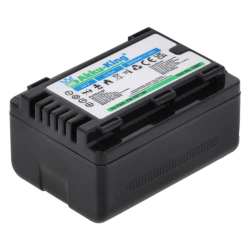 Akku-King Akku kompatibel mit Panasonic VW-VBT190 - Li-Ion 2020mAh - für HC-250EB, HC-V110, HC-W570, HC-V808, HC-WXF1, HC-WXF1M, HC-VXF1, HC-VXF11, HC-VX1 Akku-King Akku kompatibel mit Panasonic VW-VBT190 - Li-Ion 2020mAh - für HC-250EB, HC-V110, HC-W570, HC-V808, HC-WXF1, HC-WXF1M, HC-VXF1, HC-VXF11, HC-VX1 von Akku-King