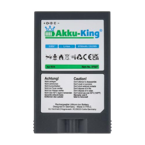 Akku-King Akku kompatibel mit Ring 8AB1S7-0EN0 - Li-Ion 6700mAh - für Spotlight Cam, Video Doorbell 2, 8VR1S7 Akku-King Akku kompatibel mit Ring 8AB1S7-0EN0 - Li-Ion 6700mAh - für Spotlight Cam, Video Doorbell 2, 8VR1S7 von Akku-King