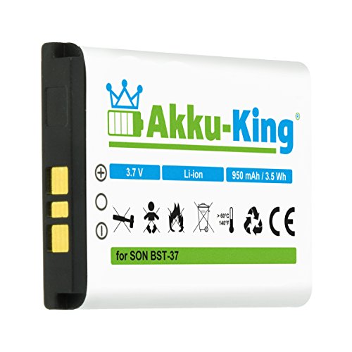 Akku-King Akku kompatibel mit Sony-Ericsson BST-37 - für K750i D750i K600i K608i K610i V600i V630i W550i W700i W710i W800i W810i - Li-Ion Akku-King Akku kompatibel mit Sony-Ericsson BST-37 - für K750i D750i K600i K608i K610i V600i V630i W550i W700i W710i W800i W810i - Li-Ion von Akku-King