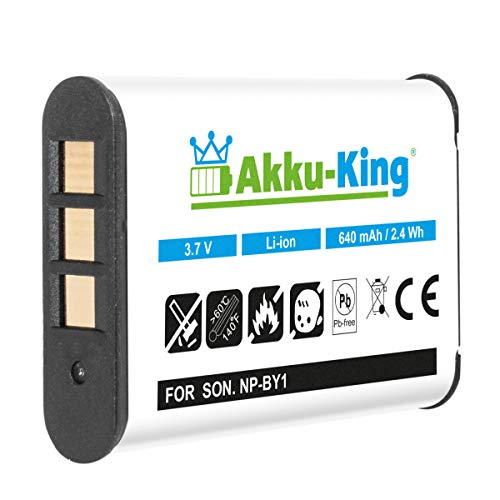 Akku-King Akku kompatibel mit Sony NP-BY1 Li-Ion - 640mAh - für HD Action Cam AZ1, Action Cam Mini Wi-Fi, HDR-AZ1, HDR-AZ1VR von Akku-King