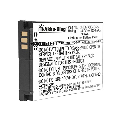 Akku-King Akku kompatibel mit Toshiba 084-07042L-073, PX1733, PX1733E-1BRS, PX1733U - Li-Ion 1050mAh - für Camileo S30, S30 HD von Akku-King