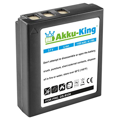 Akku kompatibel mit Acer BT.8530A - Li-Ion 1100mAh - für R-8530, CR8530, Rollei Prego 8330, DP8300, DP8330, DS8330, Revue DC 80, DC 8000 von Akku-King