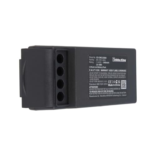 Akku kompatibel mit Cavotec M5-1051-3600 - Li-Ion 3400mAh - für M9-1051-3600 EX, MC-3, MC-3000-2 Kontakte von Akku-King
