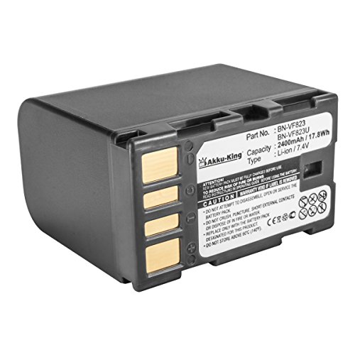 Akku kompatibel mit JVC GR-D745, D850EK, MG330, MG680US - ersetzt BN-VF823, BN-VF823U, BN-VF923U - Li-Ion 2400mAh - 100% kompatibel Akku kompatibel mit JVC GR-D745, D850EK, MG330, MG680US - ersetzt BN-VF823, BN-VF823U, BN-VF923U - Li-Ion 2400mAh - 100% kompatibel von Akku-King