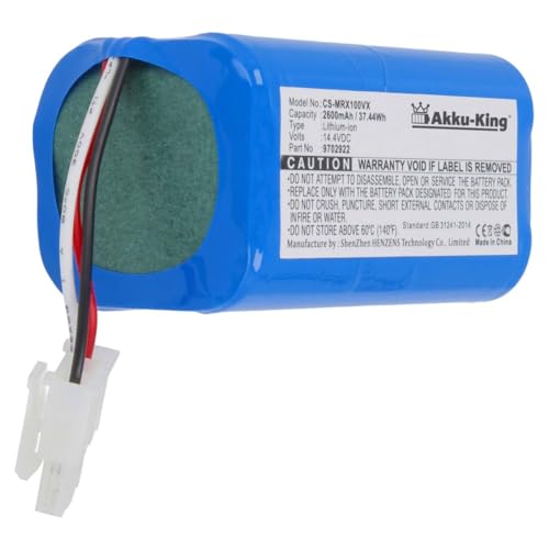 Akku kompatibel mit Miele 9702922 - Li-Ion 2600mAh - für Scout RX1, RX1-SJQL0, RX2 60, RX3 60 Akku kompatibel mit Miele 9702922 - Li-Ion 2600mAh - für Scout RX1, RX1-SJQL0, RX2 60, RX3 60 von Akku-King